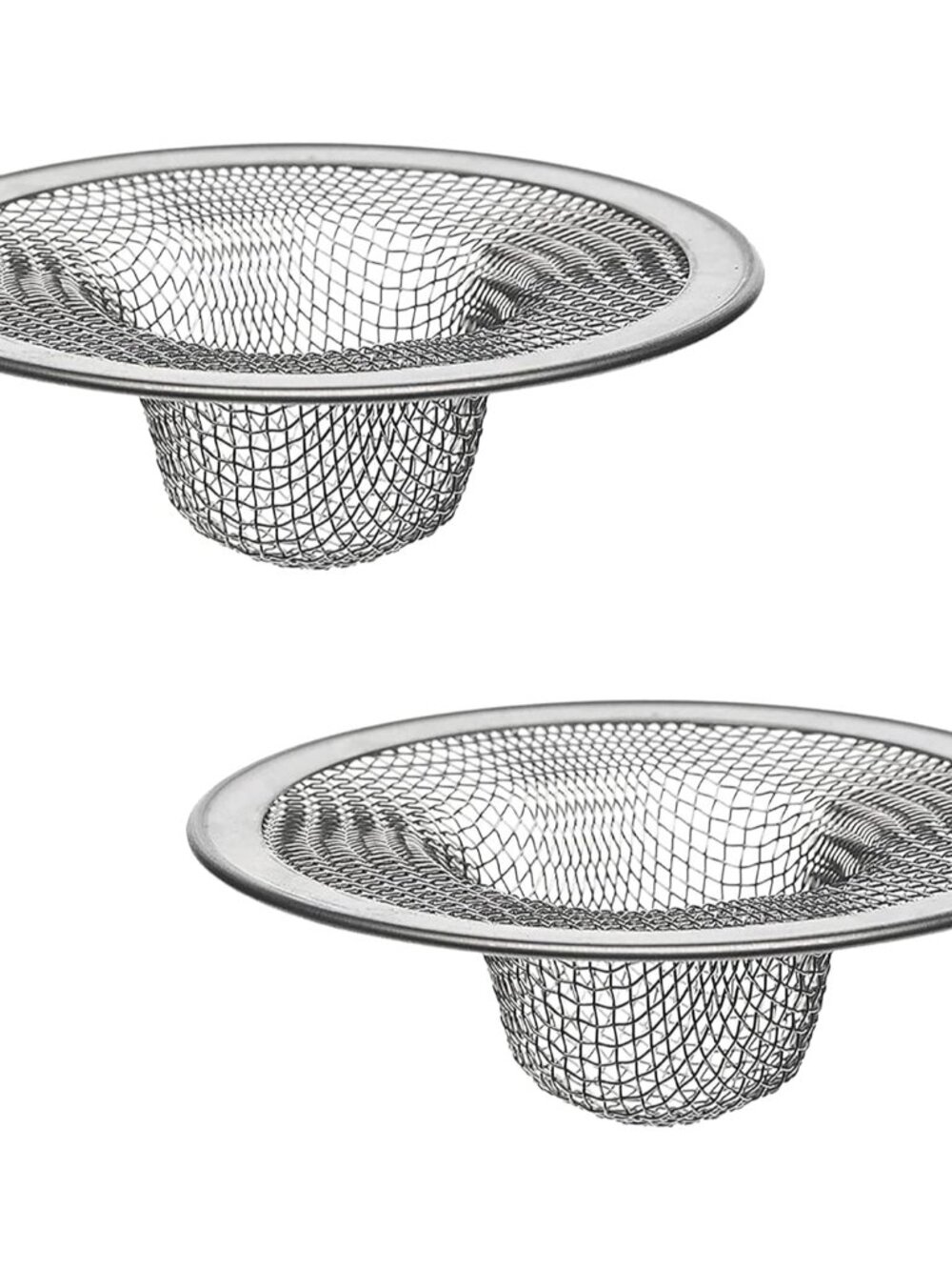 Mesh Kitchen Sink Strainer 2-Pack, 4-1/2-Inch-2 Pack, Stainless Steel, 2 Count
